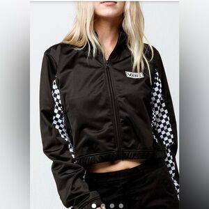 Vans Women’s  Black and White Crop-Top